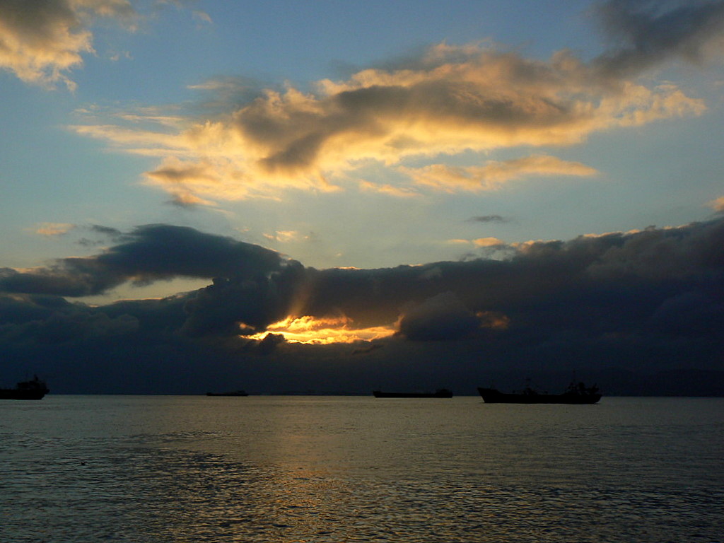 The sunrise in Eskihisar